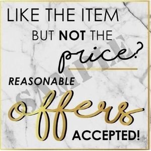 Like the item? Make me an offer or bundle!